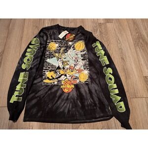 Space Jam Tune Squad Long Sleeve Tie Dye Shirt Mens Medium Bugs Bunny Daffy Duck